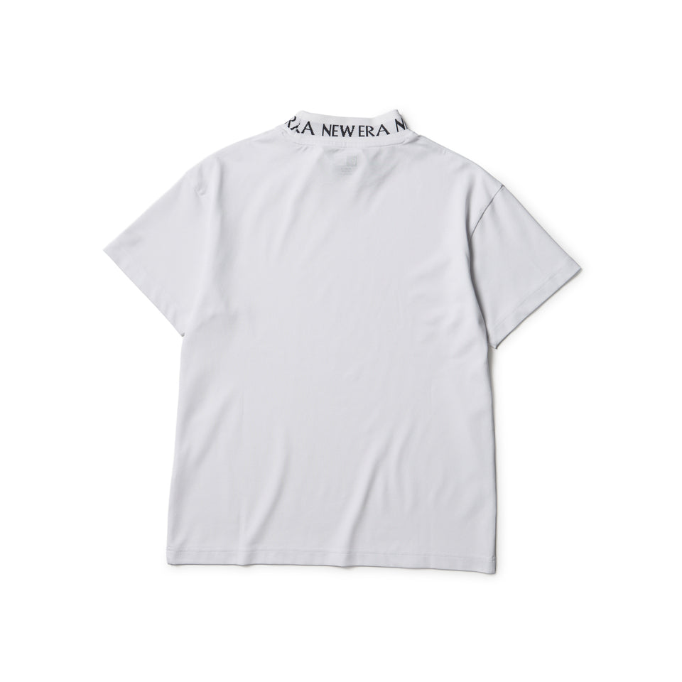 Women’s 半袖 ミッドネック Tシャツ 鹿の子 ジャガードロゴ ホワイト | ゴルフ | NEW ERA ニューエラ公式オンラインストア
