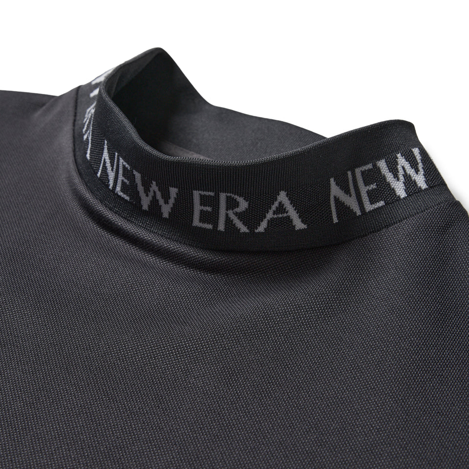 Women’s 半袖 ミッドネック Tシャツ 鹿の子 ジャガードロゴ チャコールグレー | ゴルフ | NEW ERA ニューエラ公式オンラインストア