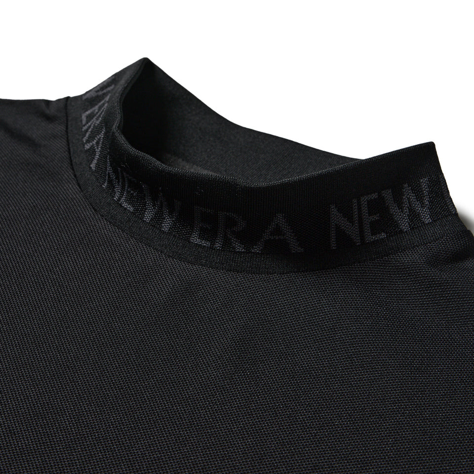 Women’s 半袖 ミッドネック Tシャツ 鹿の子 ジャガードロゴ ブラック | ゴルフ | NEW ERA ニューエラ公式オンラインストア