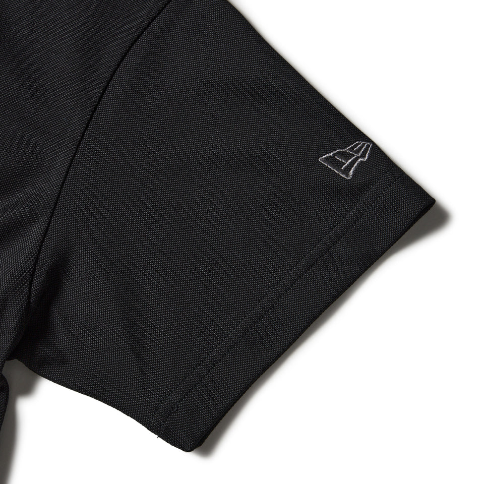 Women’s 半袖 ミッドネック Tシャツ 鹿の子 ジャガードロゴ ブラック | ゴルフ | NEW ERA ニューエラ公式オンラインストア