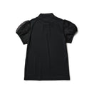 Women's 半袖 メッシュスリーブ ミッドネック Tシャツ ブラック | ゴルフ | NEW ERA ニューエラ公式オンラインストア
