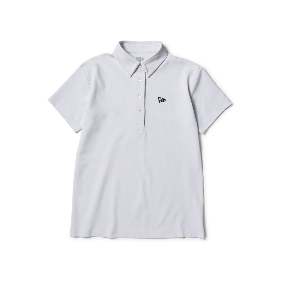 Women’s 半袖 鹿の子 ポロシャツ Vertical Logo ホワイト | ゴルフ | NEW ERA ニューエラ公式オンラインストア