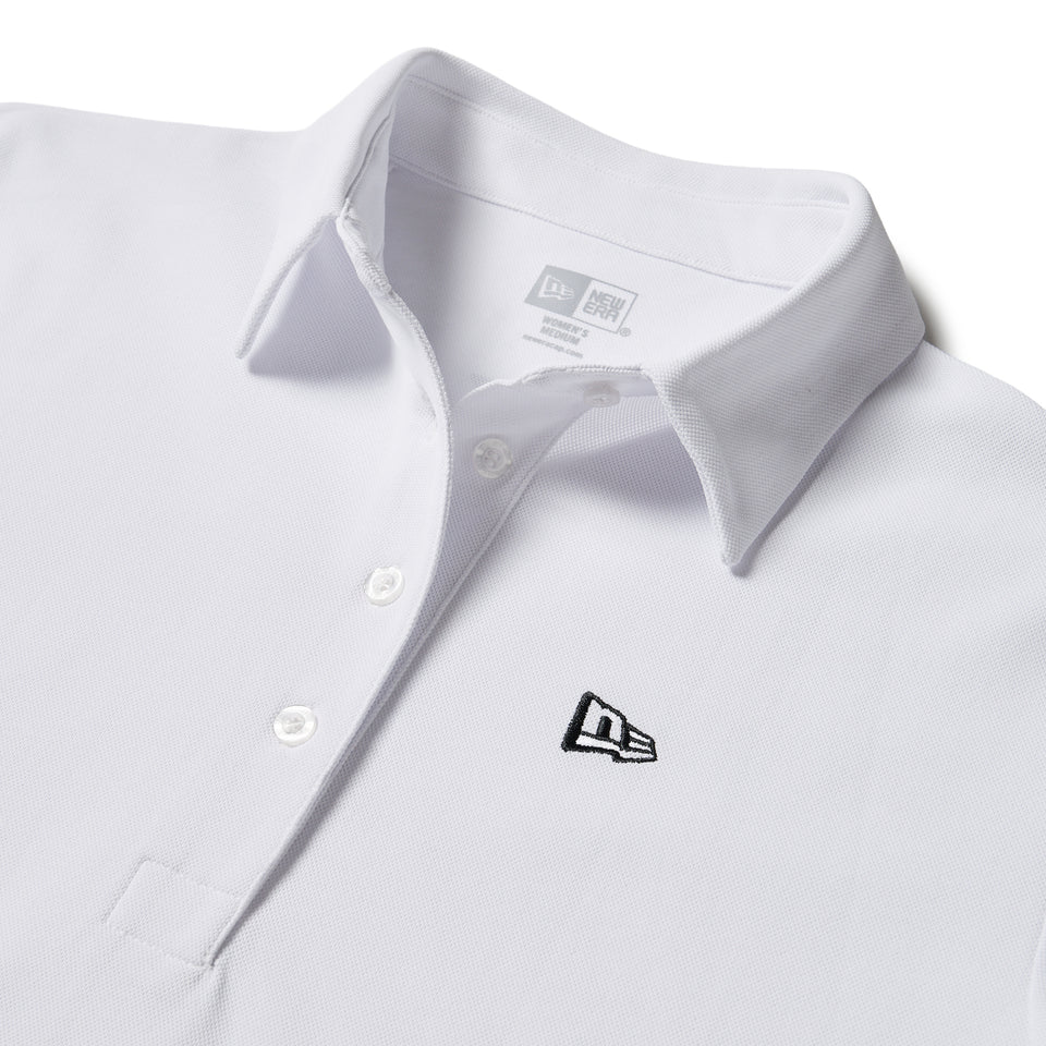 Women’s 半袖 鹿の子 ポロシャツ Vertical Logo ホワイト | ゴルフ | NEW ERA ニューエラ公式オンラインストア