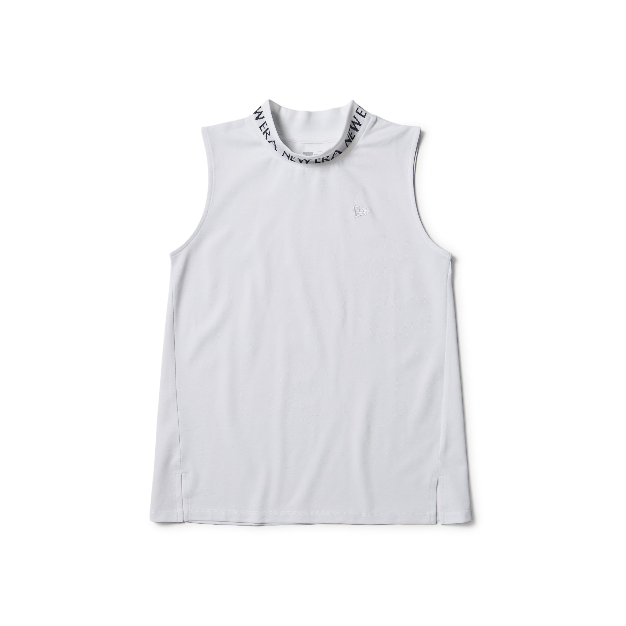 ウィメンズ ノースリーブ ミッドネック Tシャツ Jacquard Logo
