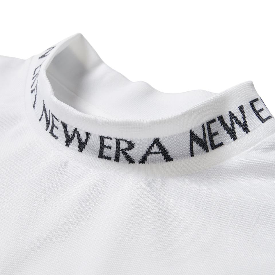 Women's ノースリーブ ミッドネック Tシャツ Jacquard Logo  ホワイト | ゴルフ | NEW ERA ニューエラ公式オンラインストア