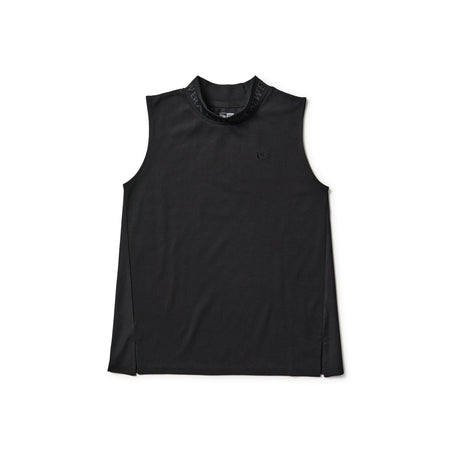 ウィメンズ ノースリーブ ミッドネック Tシャツ Jacquard Logo