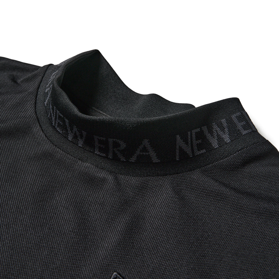 Women's ノースリーブ ミッドネック Tシャツ Jacquard Logo  ブラック | ゴルフ | NEW ERA ニューエラ公式オンラインストア