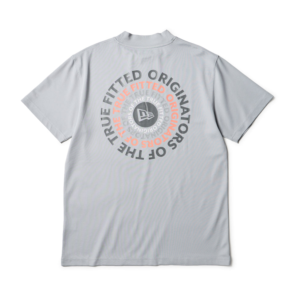 【新品未使用】ニューエラ 半袖シャツ グレー ゴルフ XL 定価¥10,450 半袖 ミッドネック Tシャツ Circle OOTTF グレー | ゴルフ