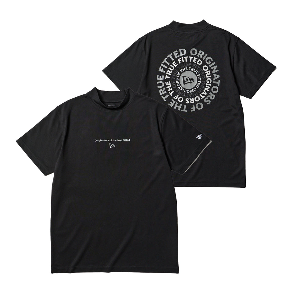 半袖 ミッドネック Tシャツ Circle OOTTF ブラック | ゴルフ