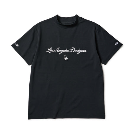 半袖 ミッドネック Tシャツ MLB ロサンゼルス・ドジャース ブラック