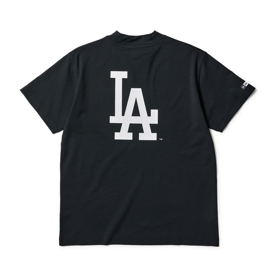 半袖 ミッドネック Tシャツ MLB ロサンゼルス・ドジャース ブラック