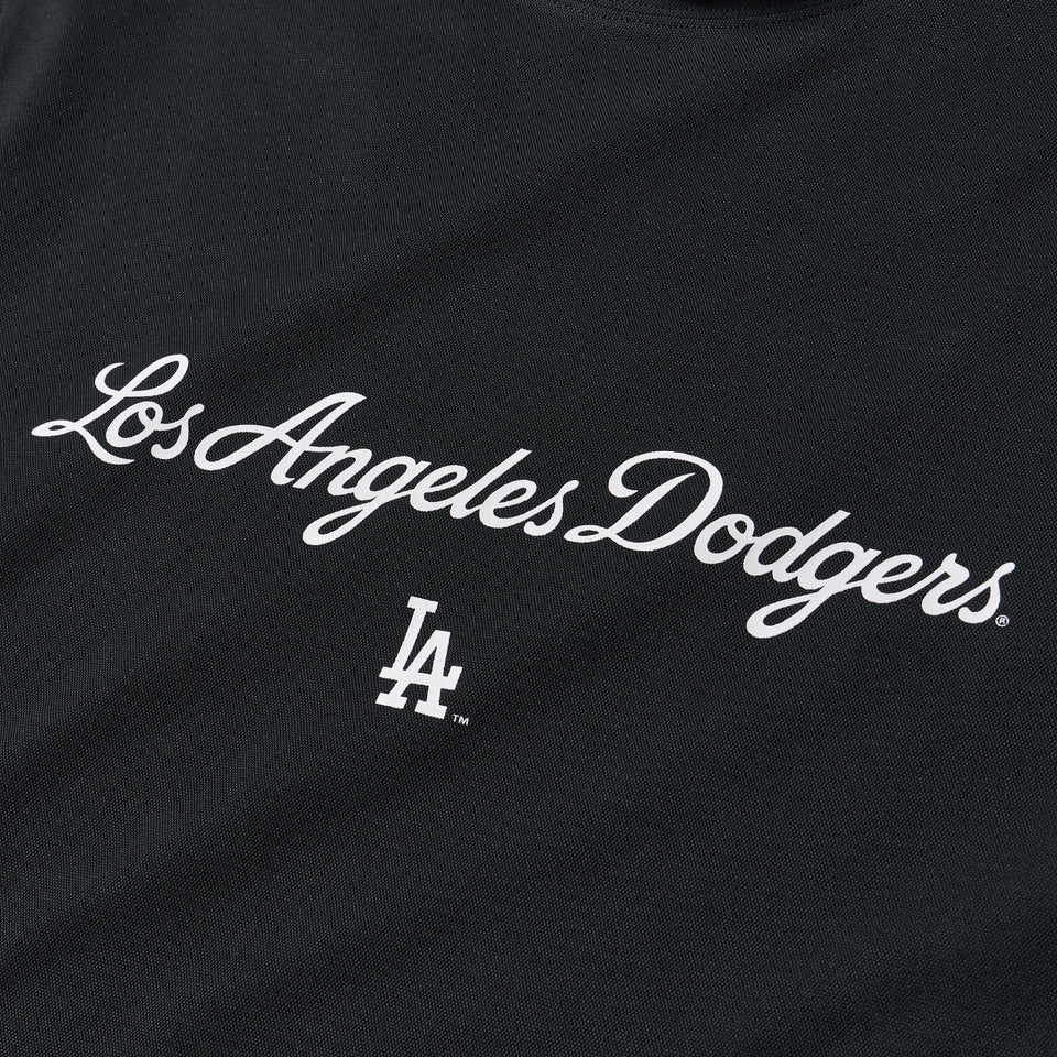 半袖 ミッドネック Tシャツ MLB ロサンゼルス・ドジャース ブラック