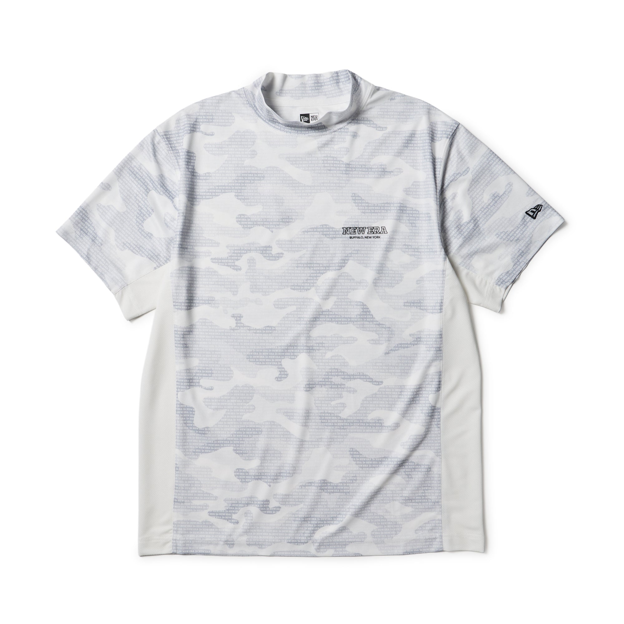 半袖 ミッドネック Tシャツ Camo カモ ホワイト | ゴルフ | ニューエラ