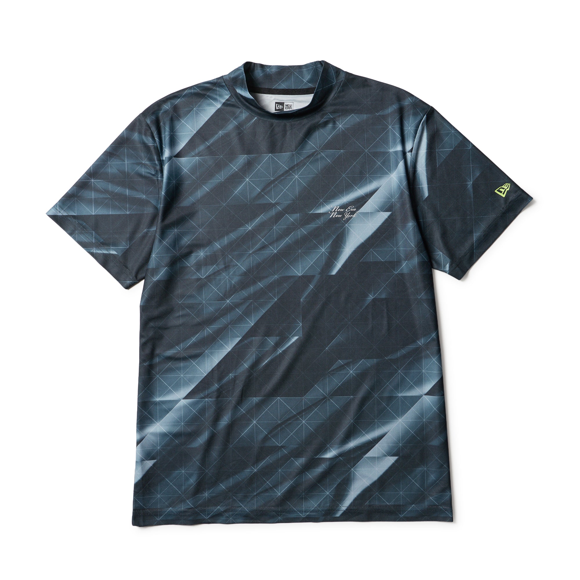 【329】カエラ 様 半袖 ミッドネック Tシャツ 鹿の子 カットグラス ブラック | ゴルフ