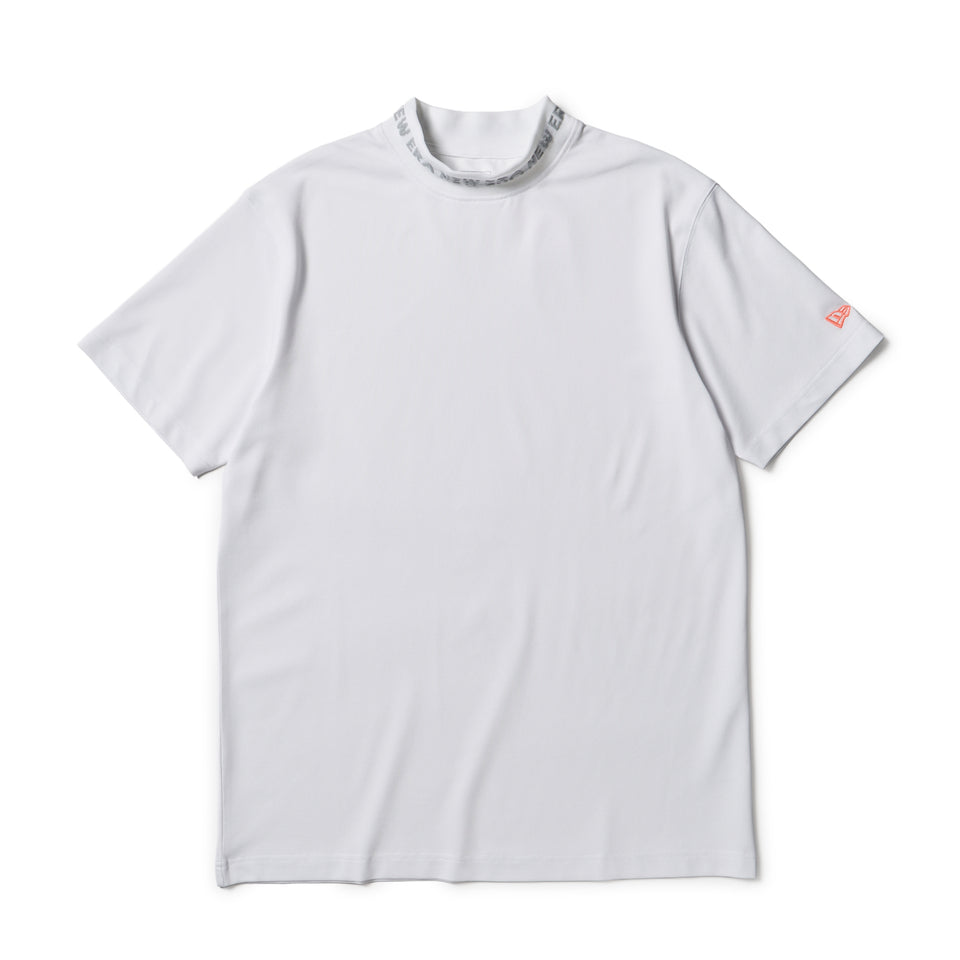 New Era Bravosユニフォーム ホワイト 半袖 ミッドネック Tシャツ 鹿の子 ホワイト | ゴルフ | ニューエラ