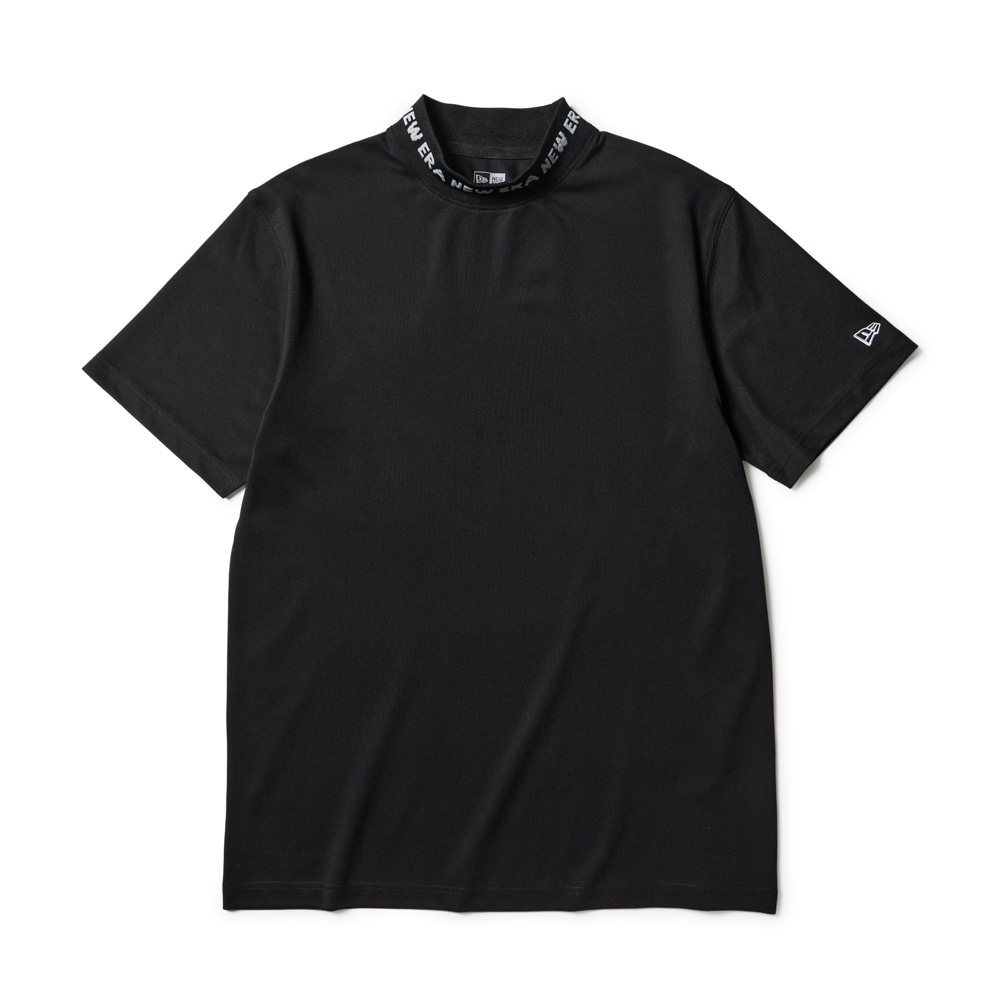 半袖 ミッドネック Tシャツ 鹿の子 ブラック | ゴルフ | ニューエラ