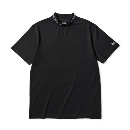 半袖 ミッドネック Tシャツ 鹿の子 ブラック | ゴルフ | ニューエラ