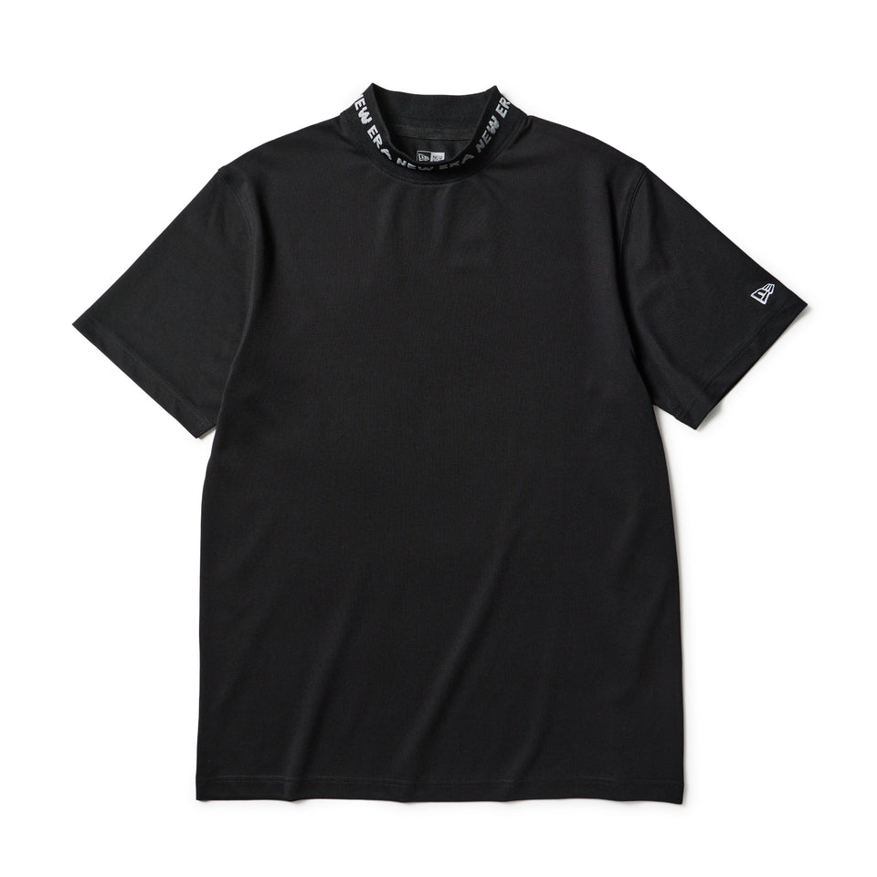 半袖 ミッドネック Tシャツ 鹿の子 ブラック | ゴルフ | ニューエラ