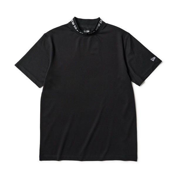 半袖 ミッドネック Tシャツ 鹿の子 ブラック | ゴルフ | ニューエラ