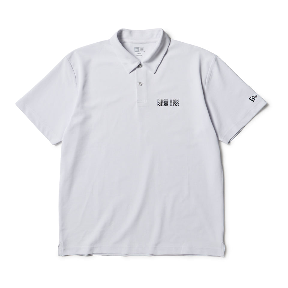 【新品】New Era 半袖ポロシャツ ホワイト 韓国購入 NEW ERA（ニューエラ） 半袖ポロシャツ オーバーサイズ コットン
