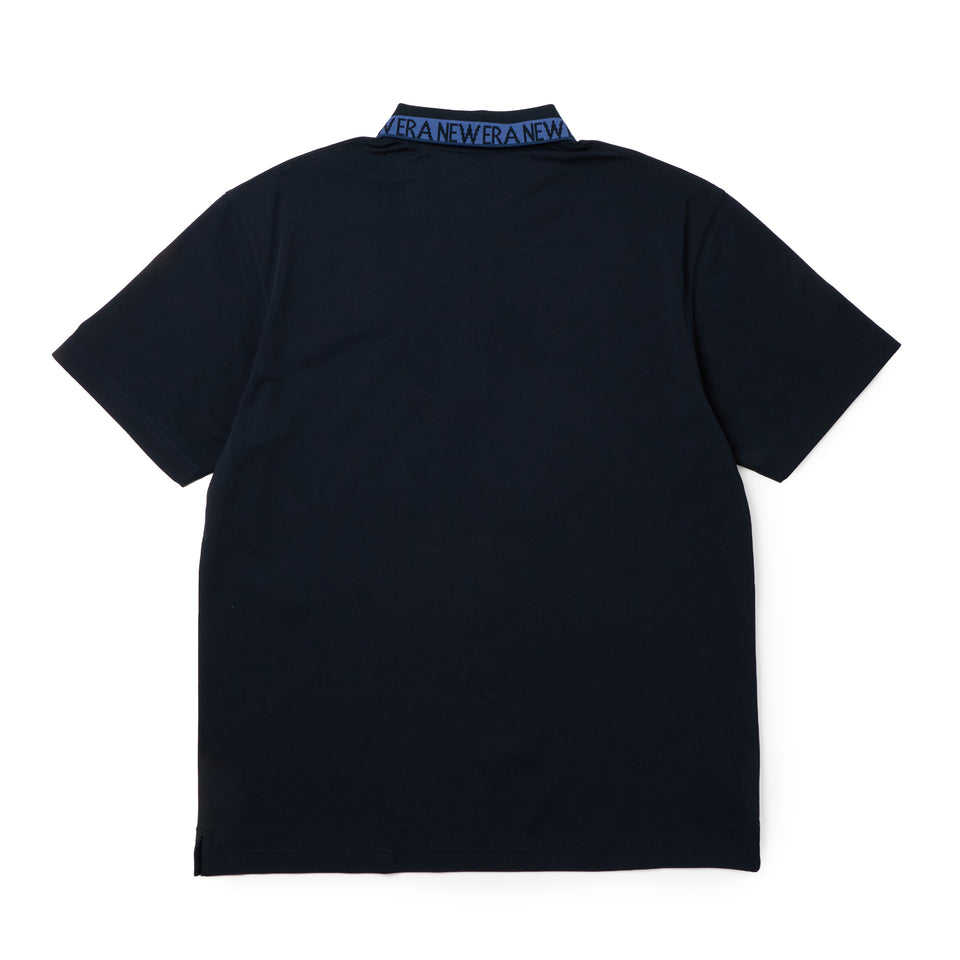 半袖 ポロシャツ 鹿の子 Collar Logo ネイビー | ゴルフ | ニューエラ