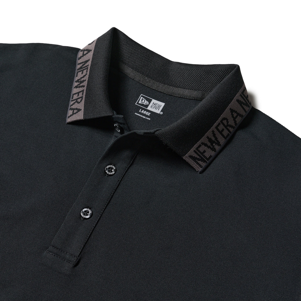 半袖　ポロシャツ 鹿の子 Collar Logo  ブラック | ゴルフ | NEW ERA ニューエラ公式オンラインストア