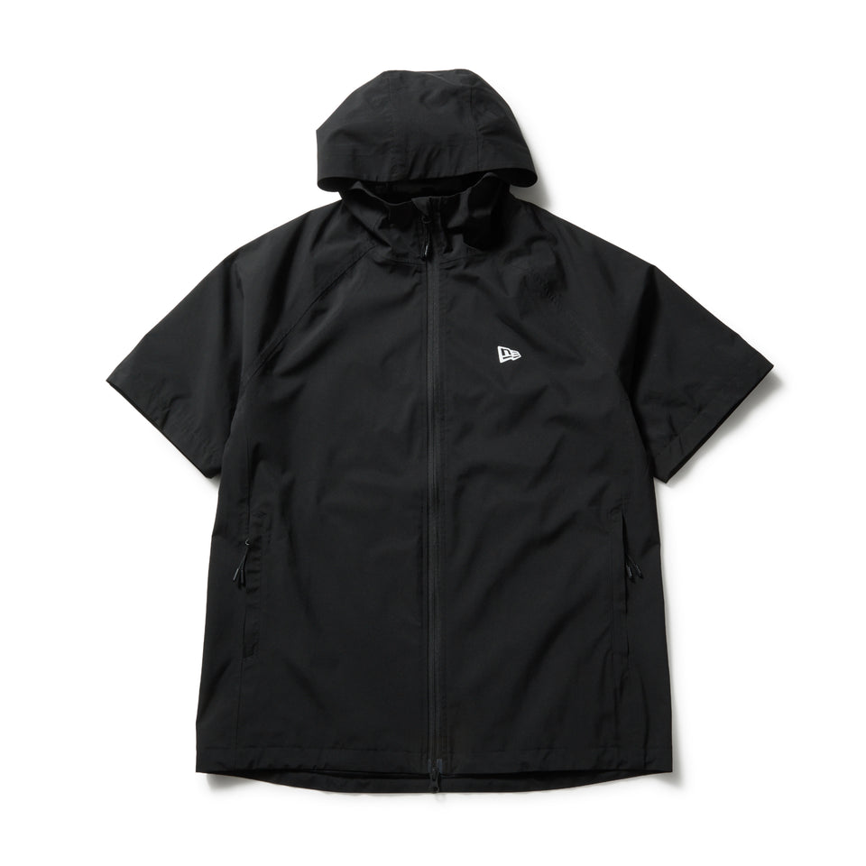 レインジャケット フーディー 2-way アウトラインロゴ ブラック | ゴルフ | NEW ERA ニューエラ公式オンラインストア
