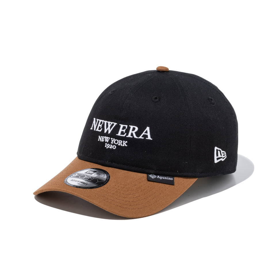 9FORTY アンストラクチャード AGUNINO Fabric Series ブラック ブラウンバイザー | NEW ERA ニューエラ公式オンラインストア