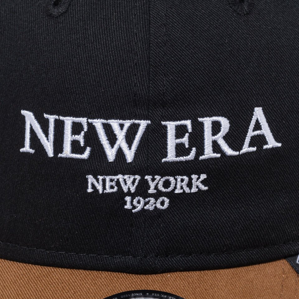 9FORTY アンストラクチャード AGUNINO Fabric Series ブラック ブラウンバイザー | NEW ERA ニューエラ公式オンラインストア