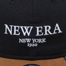 9FORTY アンストラクチャード AGUNINO Fabric Series ブラック ブラウンバイザー | NEW ERA ニューエラ公式オンラインストア