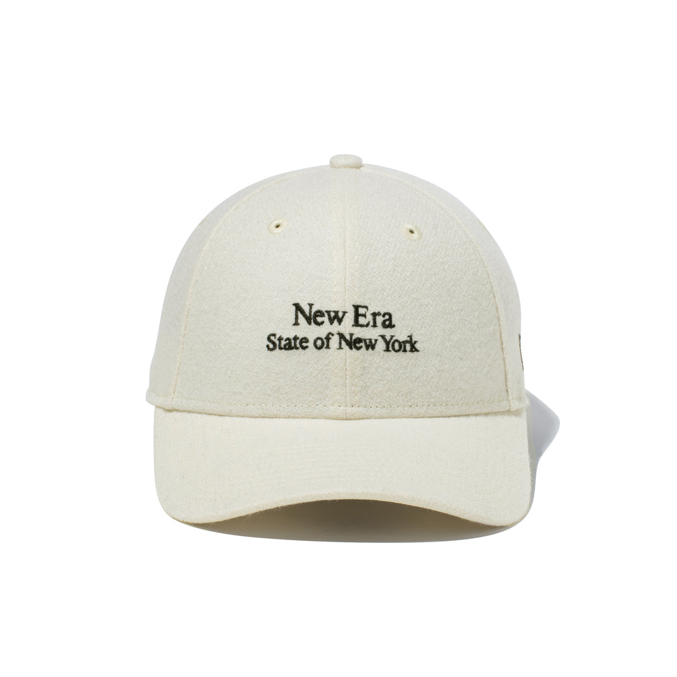 9FORTY Fabric Series メルトン New Era State Of New york オフホワイト