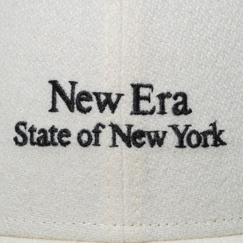 9FORTY Fabric Series メルトン New Era State Of New york オフホワイト