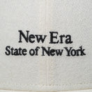 9FORTY Fabric Series メルトン New Era State Of New york オフホワイト