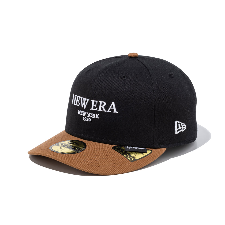 PC 59FIFTY AGUNINO Fabric Series ブラック ブラウンバイザー | NEW ERA ニューエラ公式オンラインストア