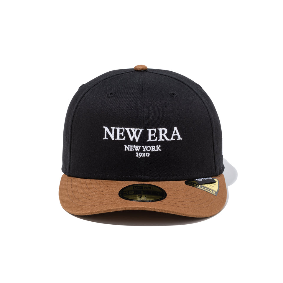 PC 59FIFTY AGUNINO Fabric Series ブラック ブラウンバイザー | NEW ERA ニューエラ公式オンラインストア