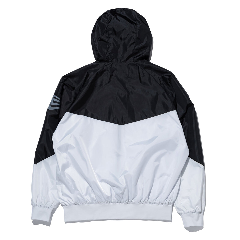 ⭐︎新品未使用⭐︎Black&White フード付きジャケット L ウィンド フーディージャケット パイピング ブラック/ホワイト