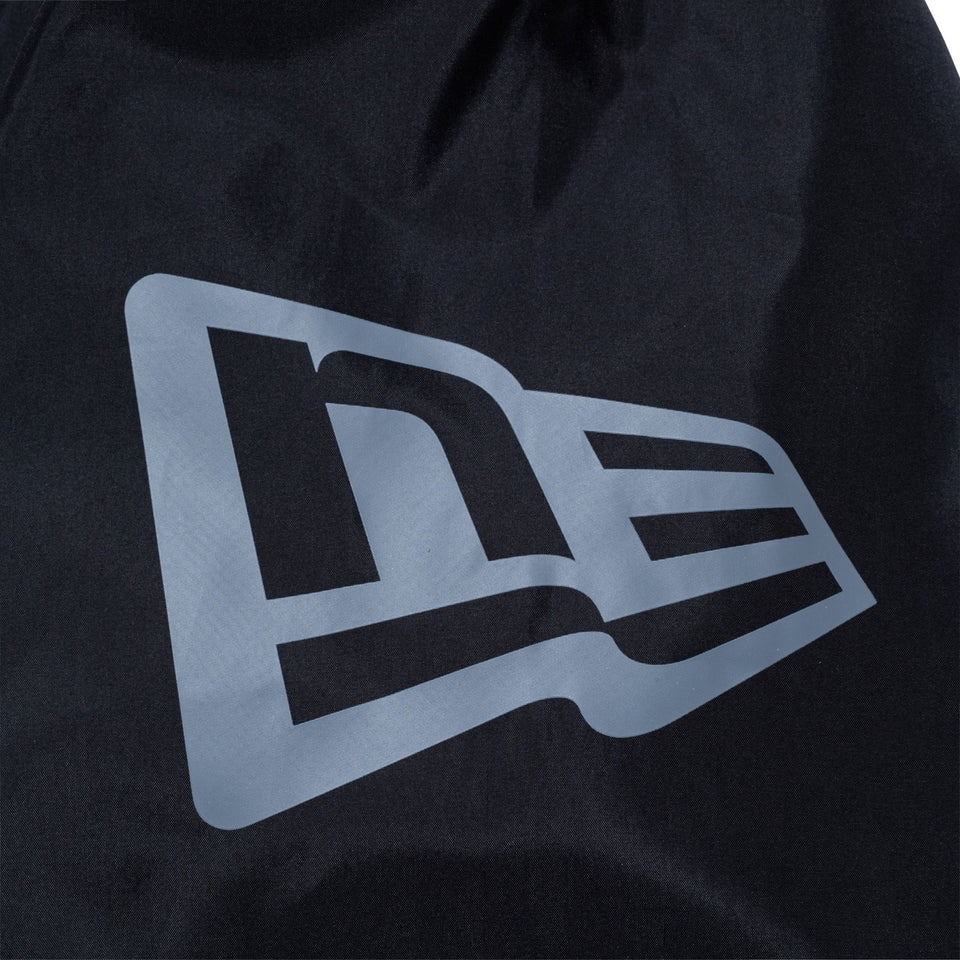 ウィンド フーディージャケット パイピング ブラック/ホワイト