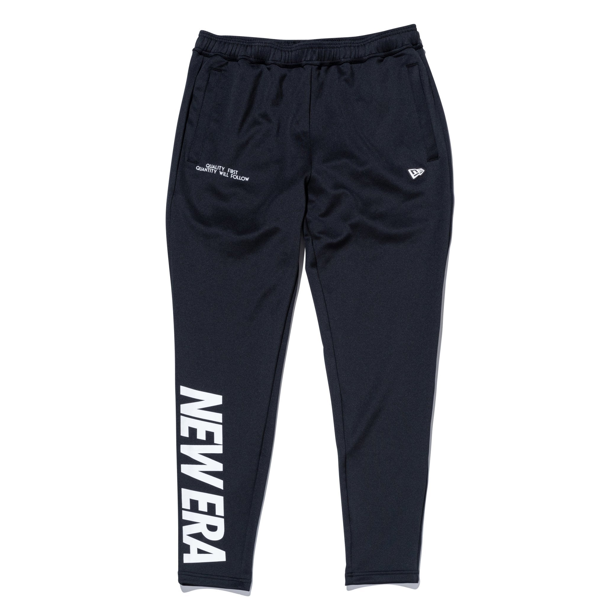 【新品】ニューエラ／パンツ／ストレッチ ウォームアップ ストレッチパンツ ワードマークロゴ ブラック