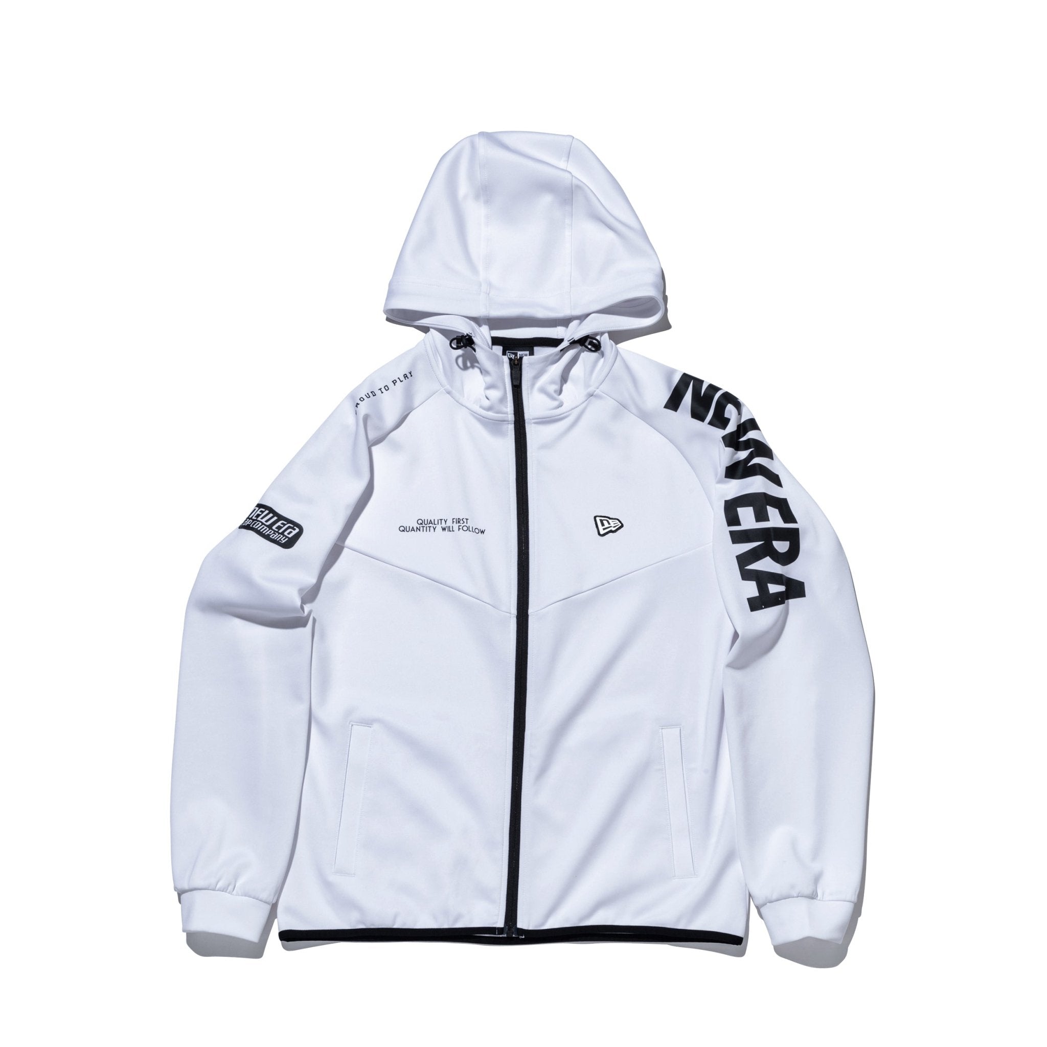 ニューエラ(NEW ERA)ウォームアップ ジャケット ワードマークロゴ ホワイト 14861199(Men’s) ウォームアップ ジャケット ワードマークロゴ ホワイト