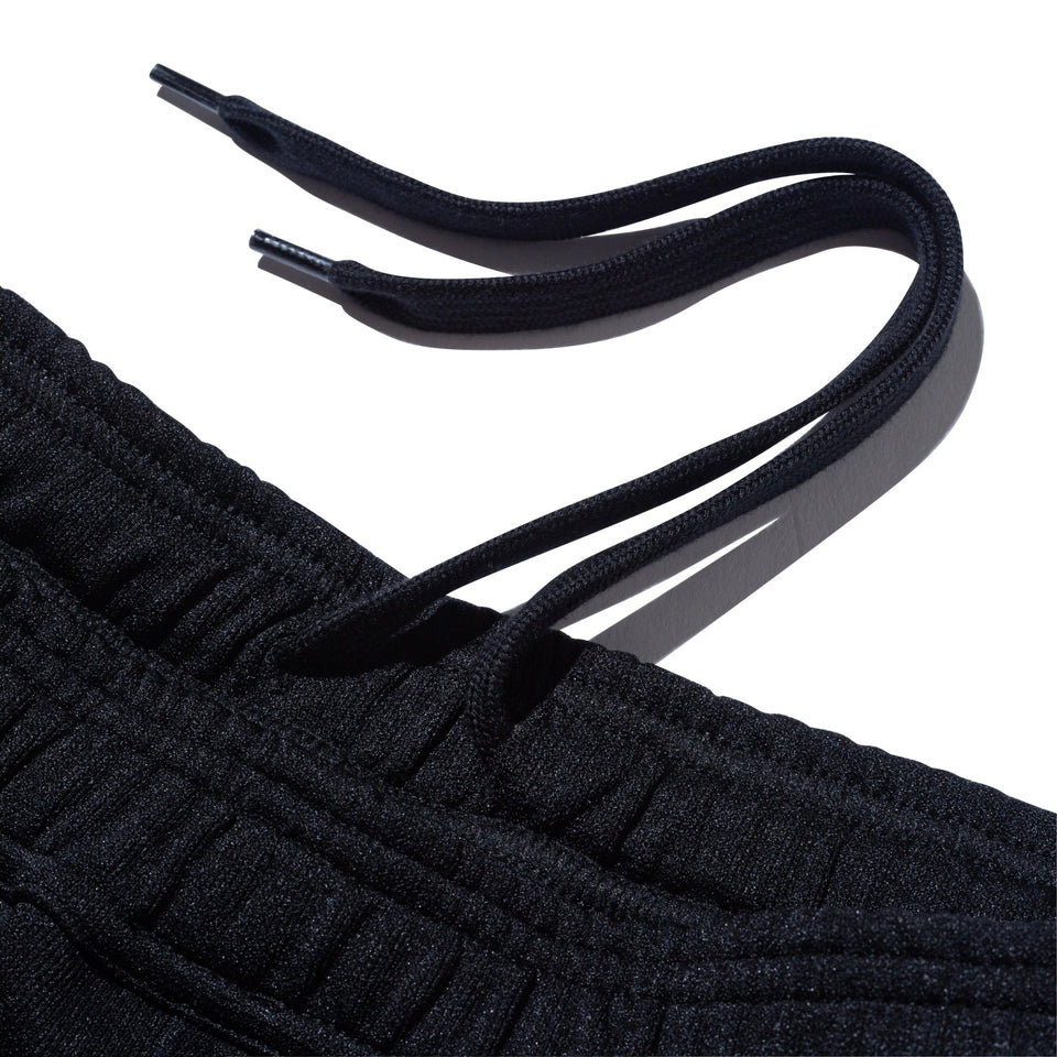 ウォームアップ ストレッチパンツ 鹿の子 ワードマークロゴ ブラック