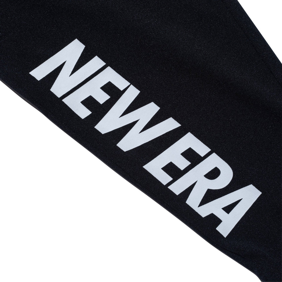 ウォームアップ ストレッチパンツ 鹿の子 ワードマークロゴ ブラック