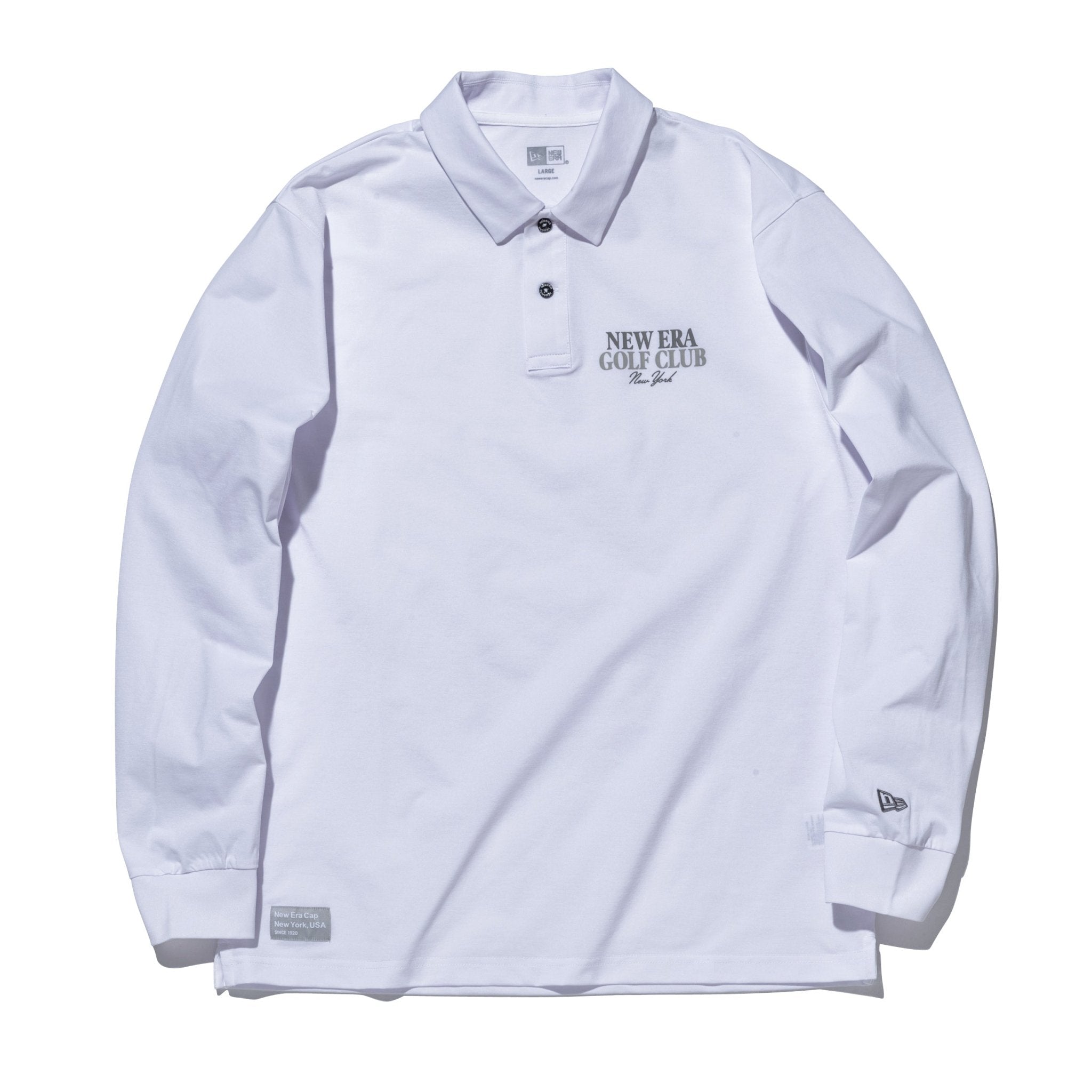 長袖 ユーティリティー ポロシャツ ホワイト | ゴルフ | ニューエラ