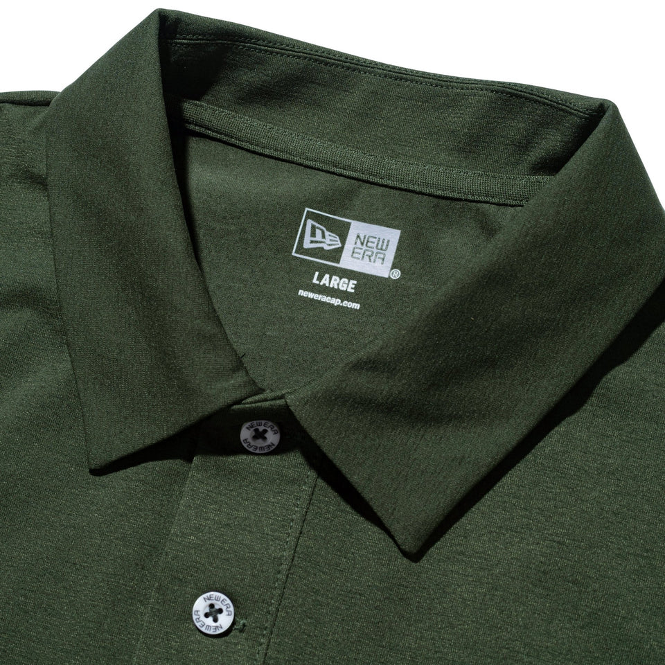 長袖 ユーティリティー ポロシャツ オリーブ | ゴルフ | ニューエラ