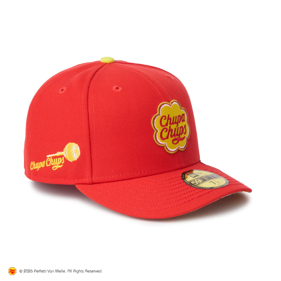 PC 59FIFTY Chupa Chups チュッパチャプス ホットレッド | ニューエラ