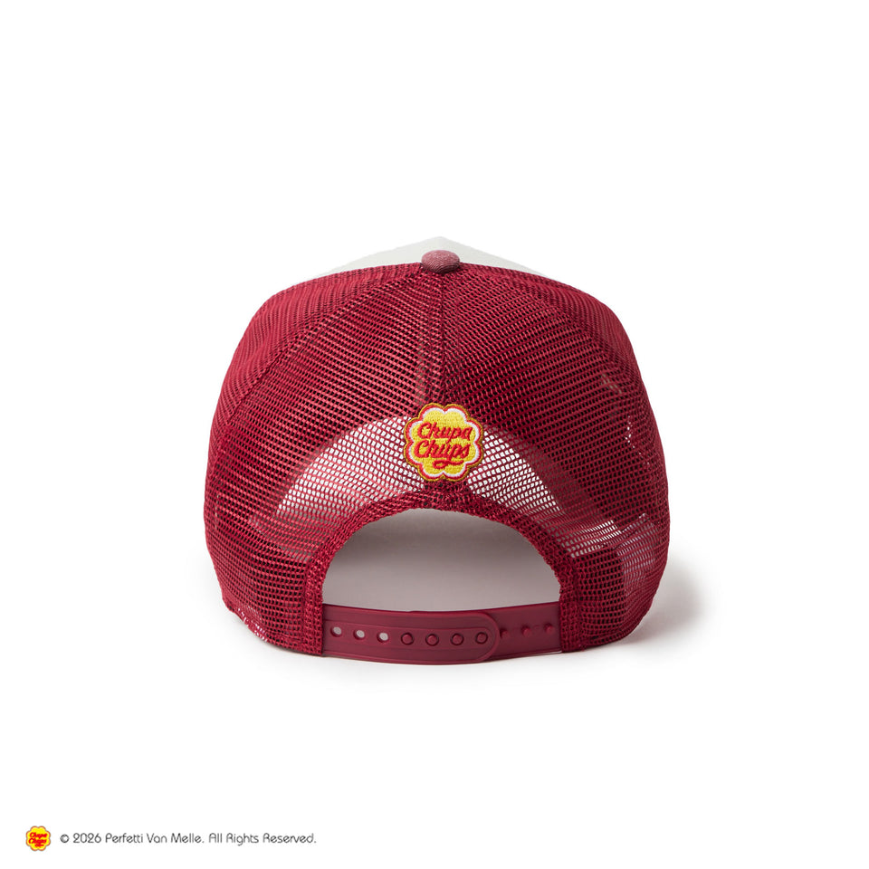 9FORTY A-Frame トラッカー Chupa Chups チュッパチャプス イタリアンウォッシュ スカーレット/クローム | NEW ERA ニューエラ公式オンラインストア