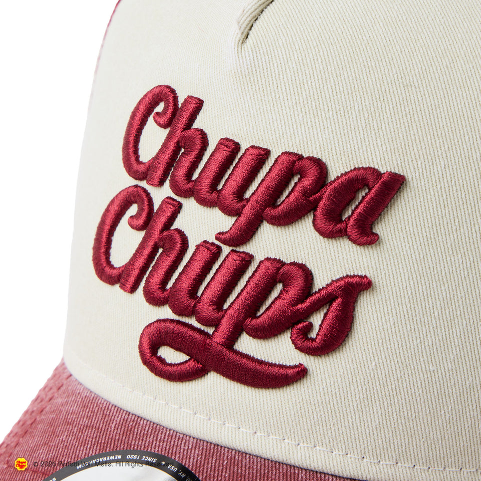 9FORTY A-Frame トラッカー Chupa Chups チュッパチャプス イタリアンウォッシュ スカーレット/クローム | NEW ERA ニューエラ公式オンラインストア