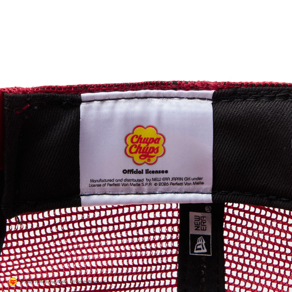 9FORTY A-Frame トラッカー Chupa Chups チュッパチャプス イタリアンウォッシュ スカーレット/クローム | NEW ERA ニューエラ公式オンラインストア