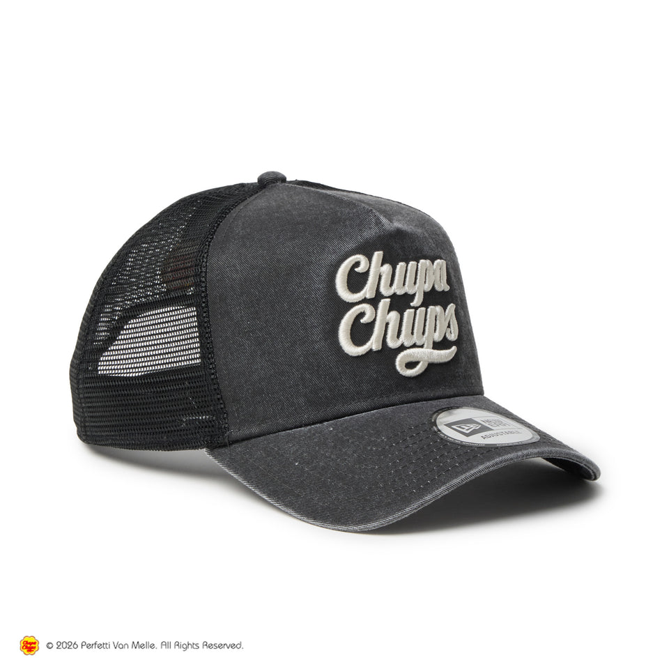 9FORTY A-Frame トラッカー Chupa Chups チュッパチャプス イタリアンウォッシュ ブラック | NEW ERA ニューエラ公式オンラインストア