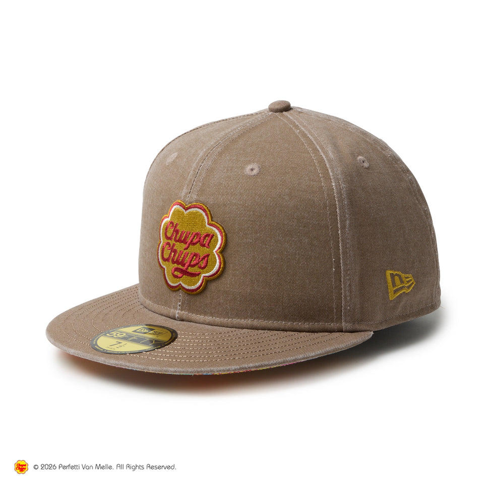 59FIFTY Chupa Chups チュッパチャプス イタリアンウォッシュ カーキ