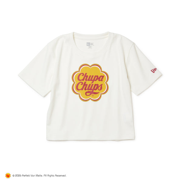 Women's 半袖 ミニ Tシャツ Chupa Chups チュッパチャプス ホワイト